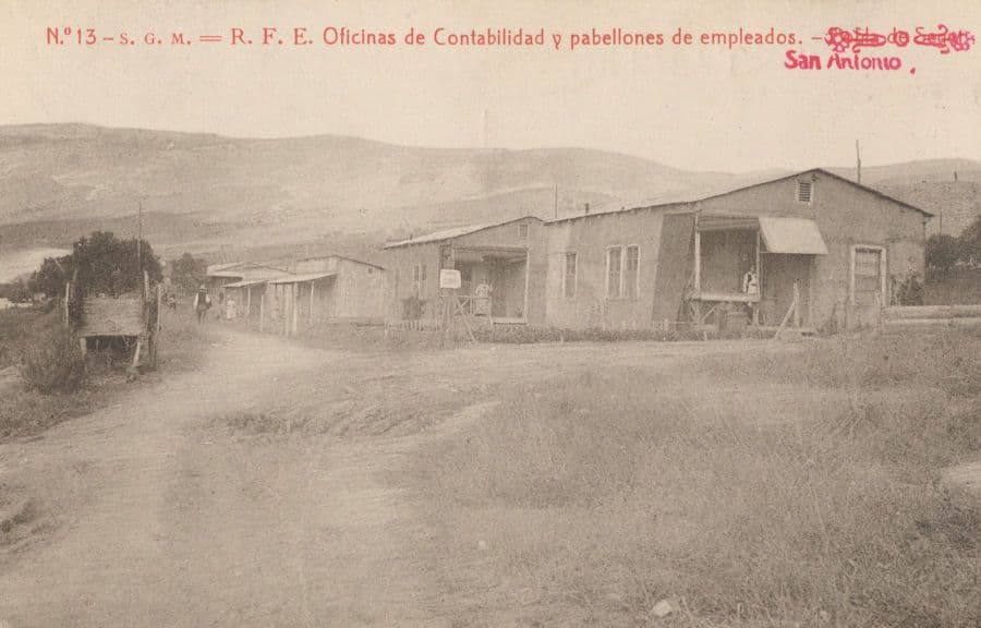 San Antonio R.F.E. Oficinas De Contabilidad Rare Old Spanish Postcard