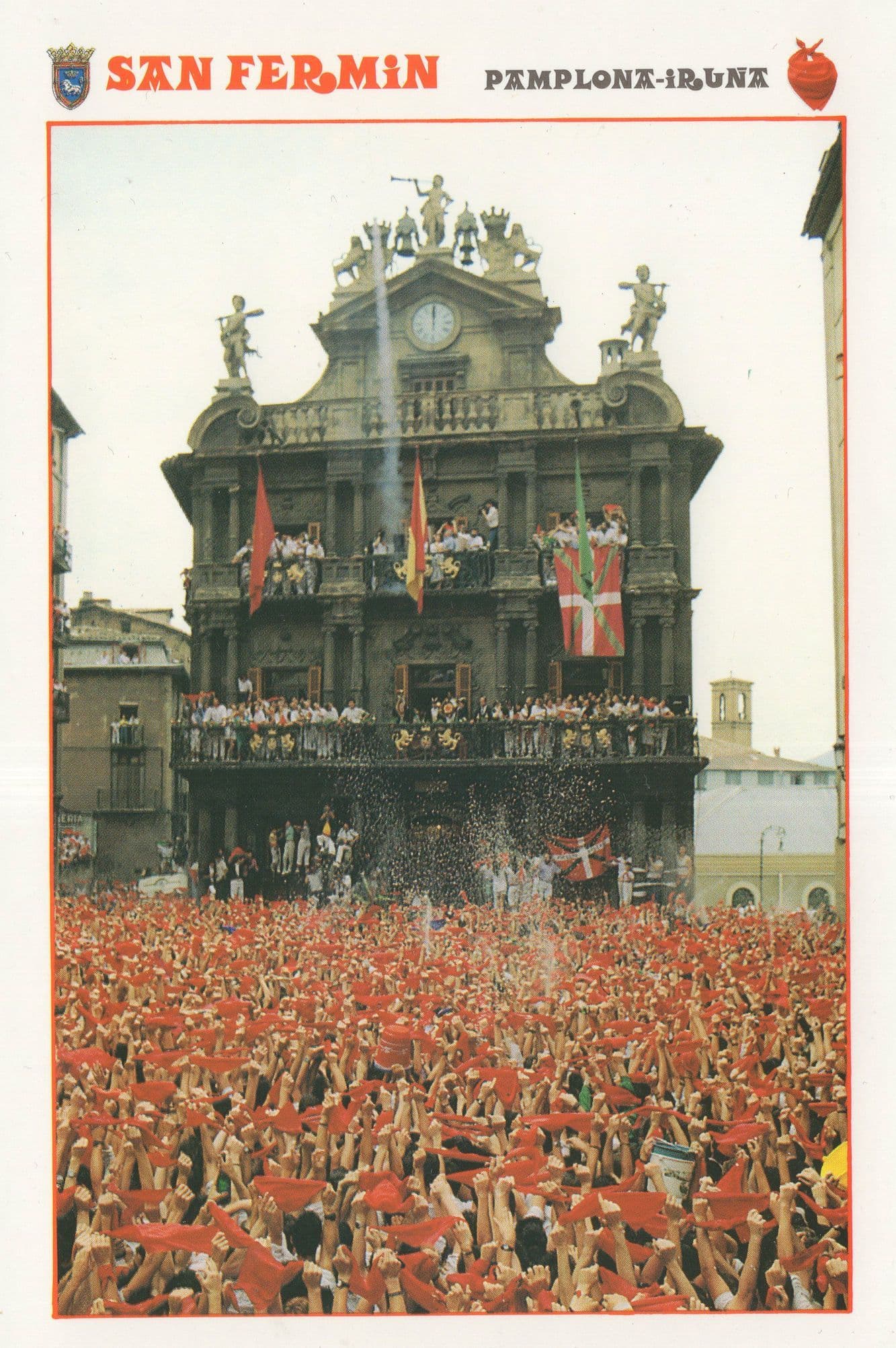 San Fermin Festival Pamplona Spain Postcard