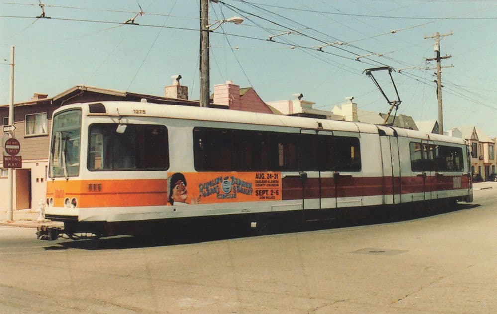 San Fransisco Muni 1275 Boeing Vertol LRV Postcard