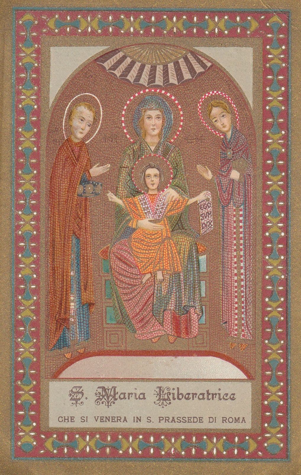 San Maria Liberatrica Che Si Venera In San Pressede Di Roma Postcard