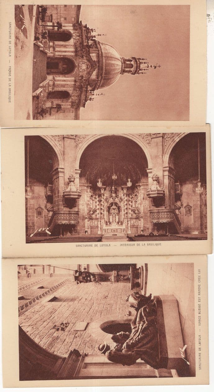 Sanctuaire De Loyola Biarritz French 3x Old Postcard s