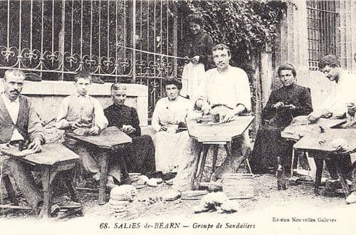 Sandals Shoe Shoes Making Sandaliers A Salies Old France French View Postcard