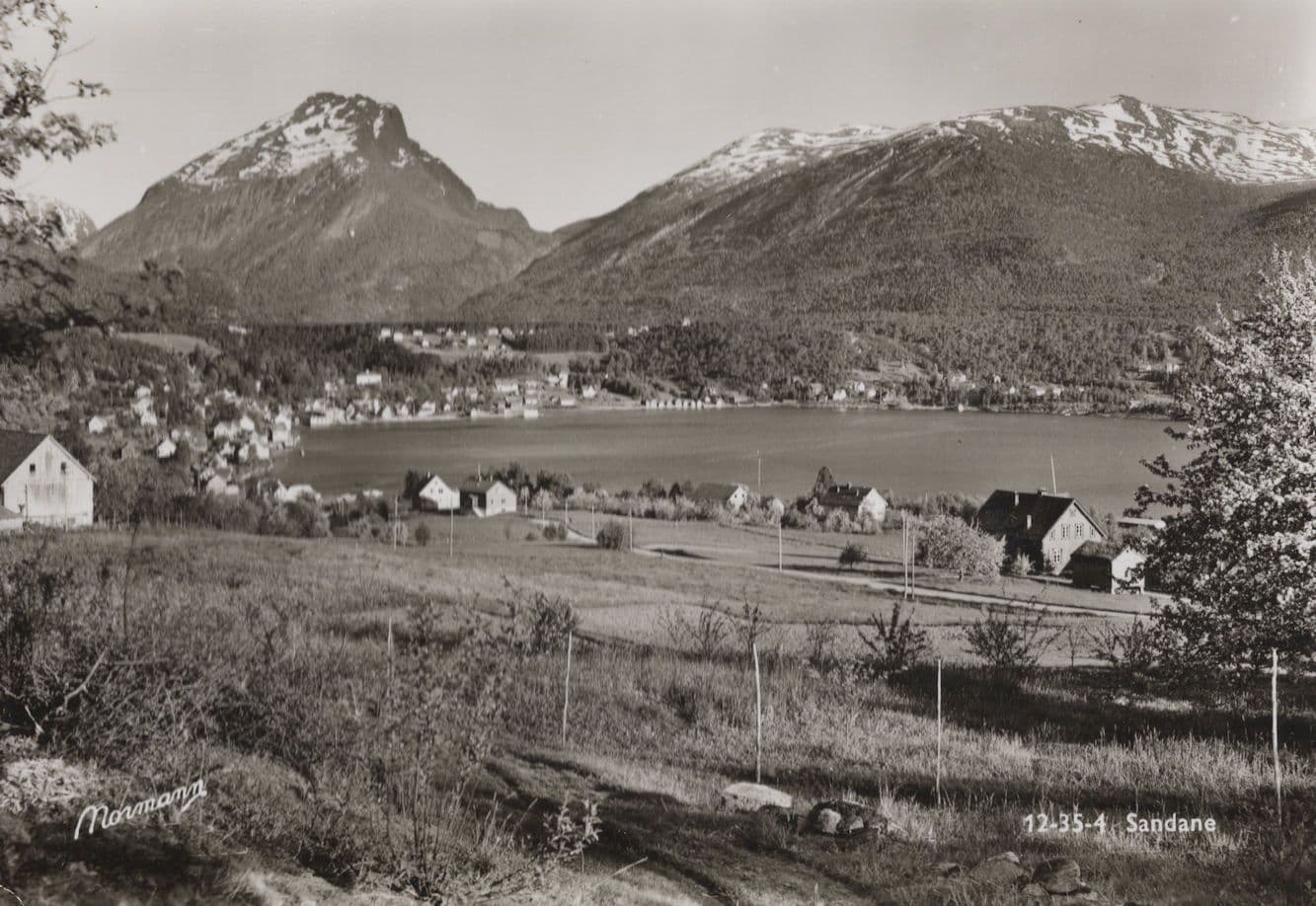 Sandane Norway Real Photo Postcard