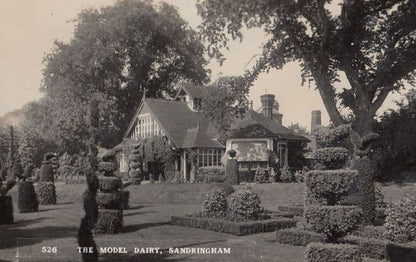 Sandringham Model Dairy Church West Front of House 3x Real Photo Postcard s