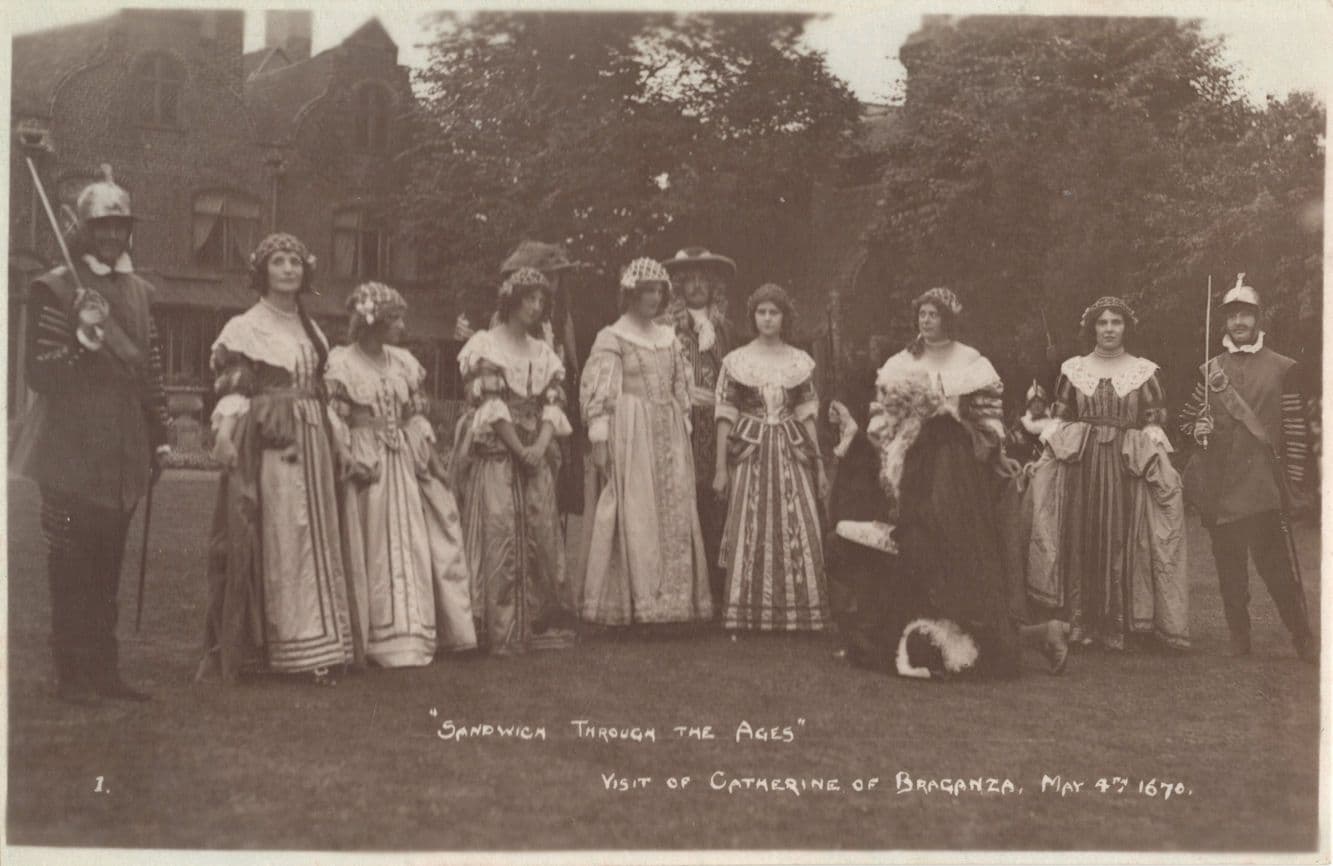 Sandwich Kent Catherine Of Braganza Queen Of Scotland Old Postcard