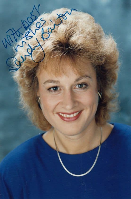Sandy Barton ITV Central News Newsreader Hand Signed Photo