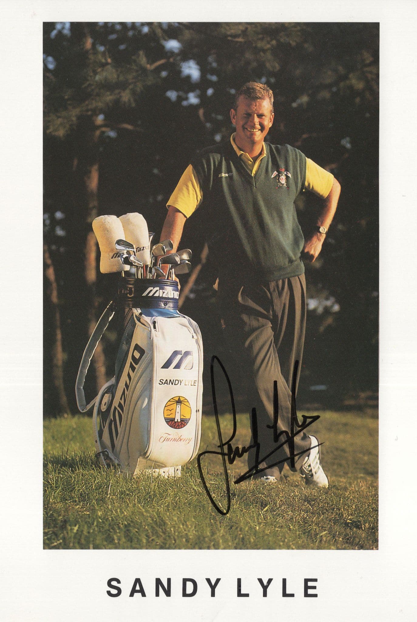 Sandy Lyle Ryder Cup Golf Champion Hand Signed Large Photo + COA