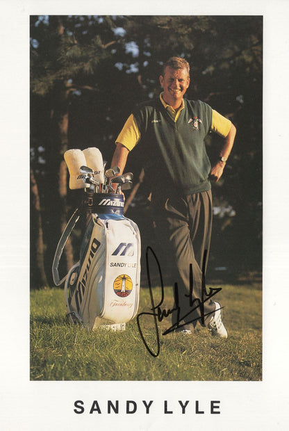 Sandy Lyle Ryder Cup Golf Champion Hand Signed Large Photo + COA