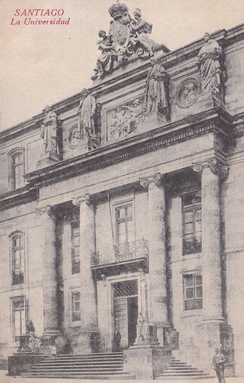 Santiago La Universidad Mexico Old Postcard