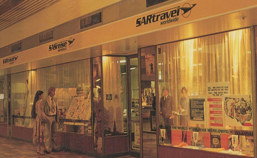 SAR Travel Holiday Shop Travel Agents Airlines Johannesburg Postcard