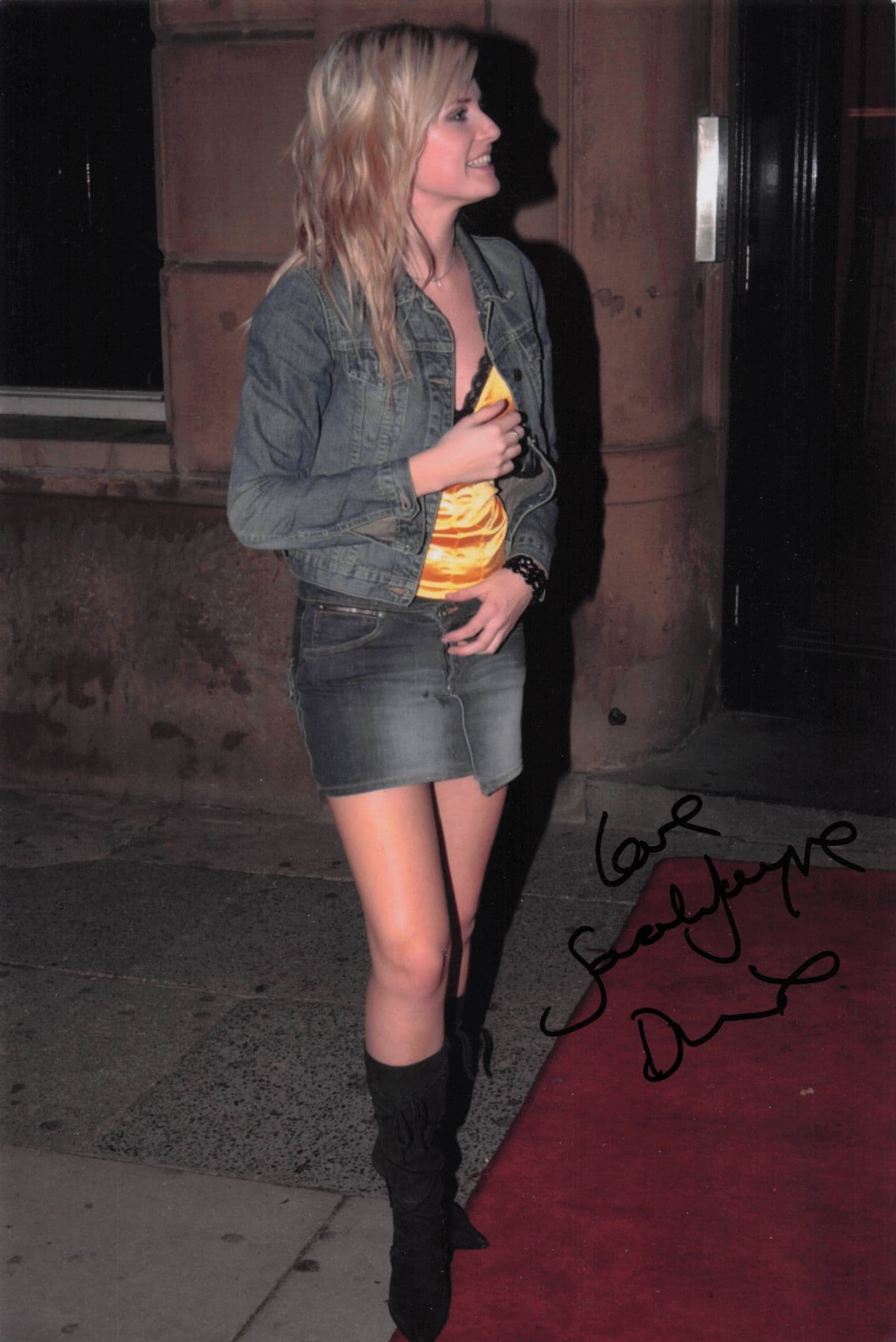 Sarah Jayne Dunn Hollyoaks at Newz Bar Liverpool 12x8 Hand Signed Photo