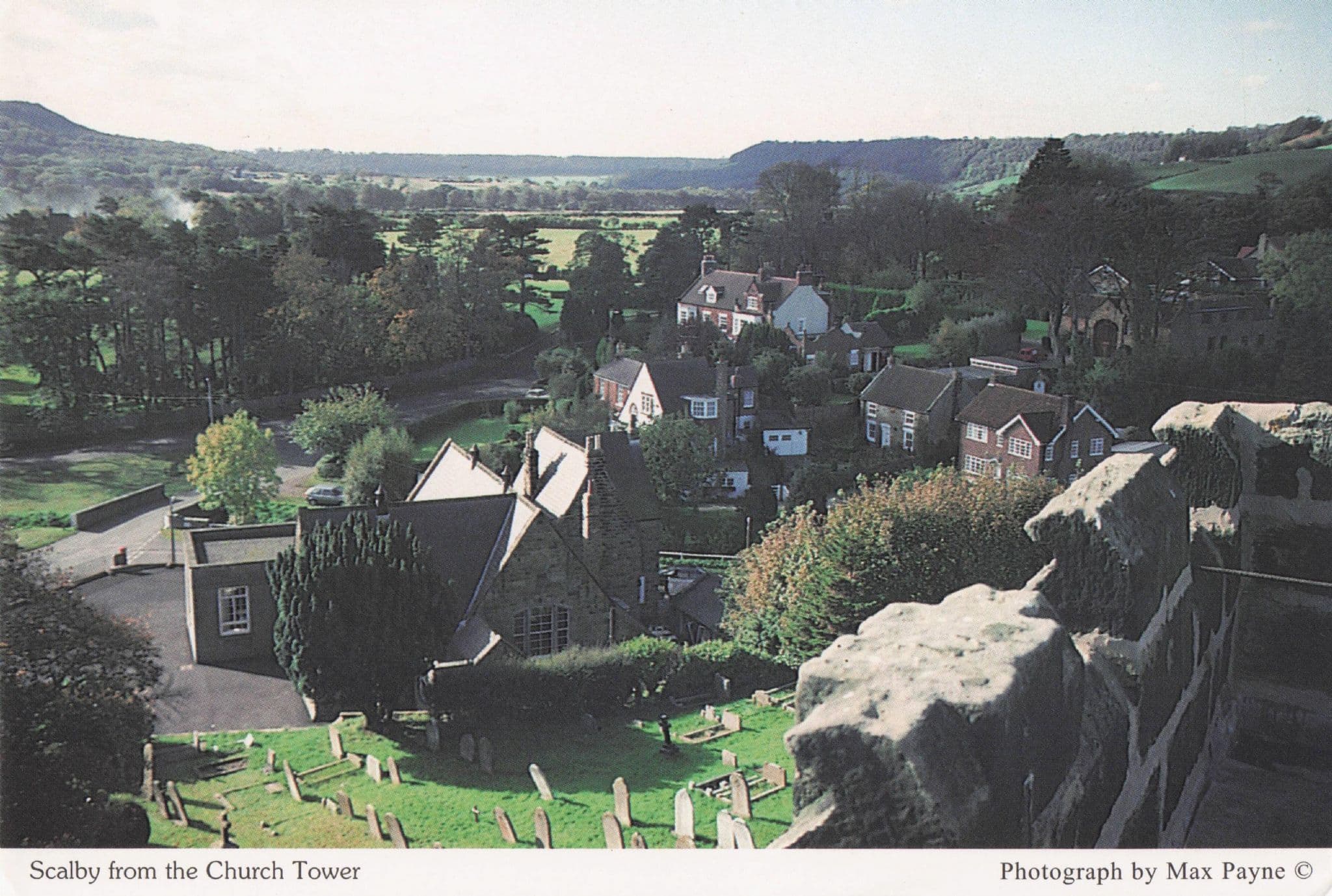 Scalby Graveyard Photo Church Tower Scarborough Yorkshire Postcard