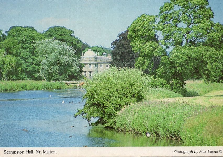 Scampston Hall Nr Malton Yorkshire Postcard