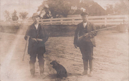 Scarborough Maine USA 1907 Hunters Animal Hunting Antique Postcard