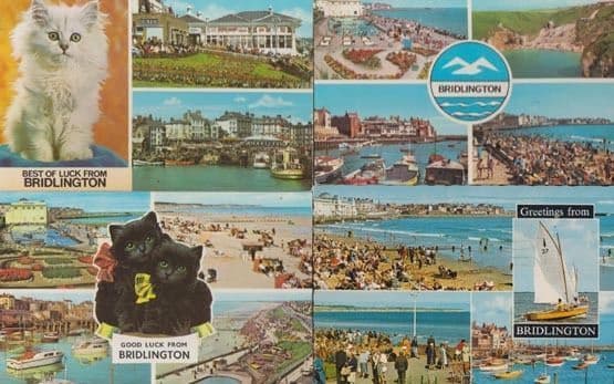 Scarborough Westborough Shopping Precinct Autumn Hackness Grange Hotel Postcard