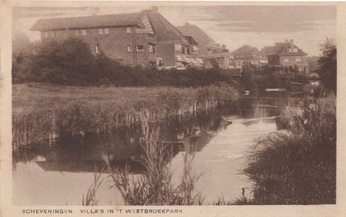 Scheveningen Villas in Westbroekpark Holland Old Postcard