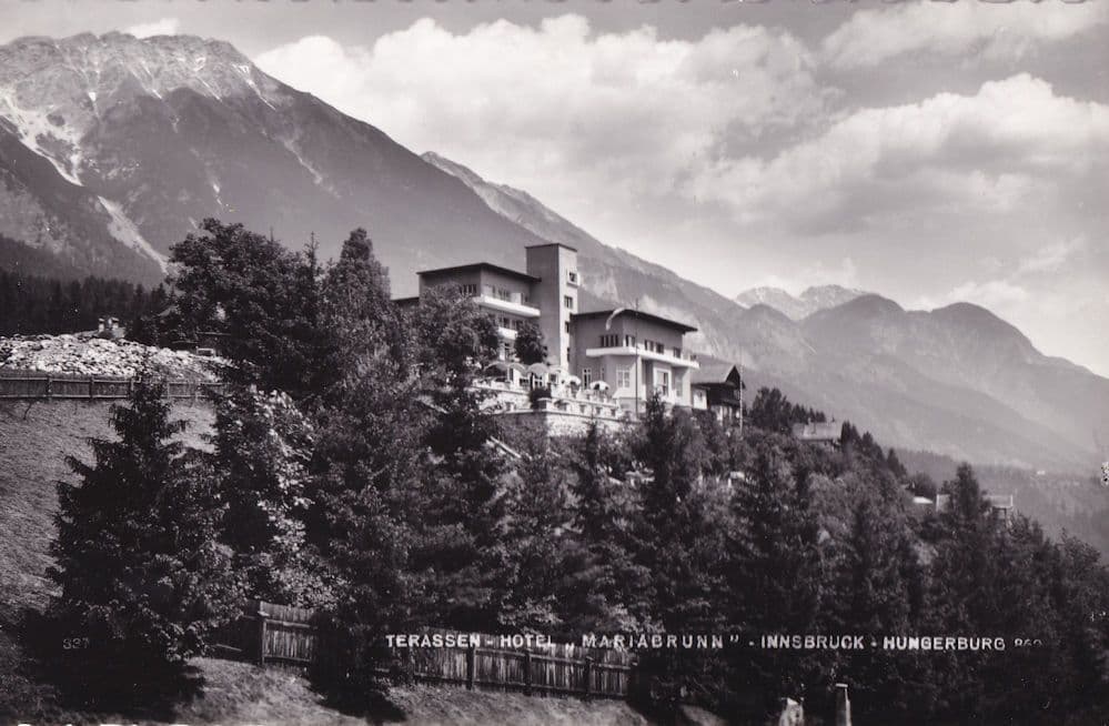 Schlob Ambras Mit Bettelwurf Old Austria Hotel Postcard