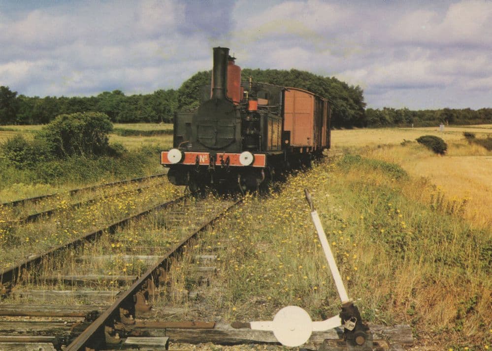 Schneider Locomotive Train At Cie De 1891 La Tremblade Postcard