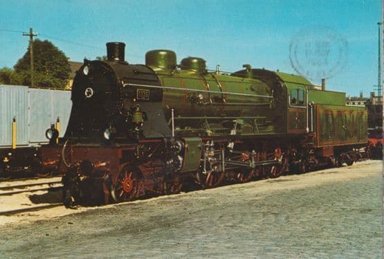 Schnellzug Lokomotive S 10 Osten 1135 German Train Postcard