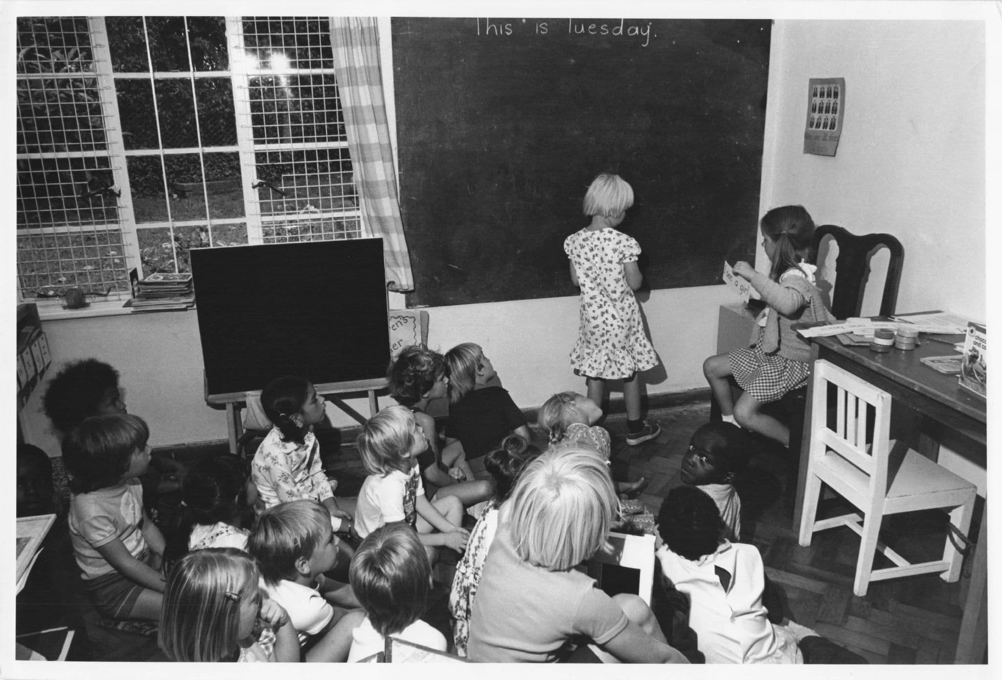 School Children Learning English At Kenya School Vintage Africa Photo