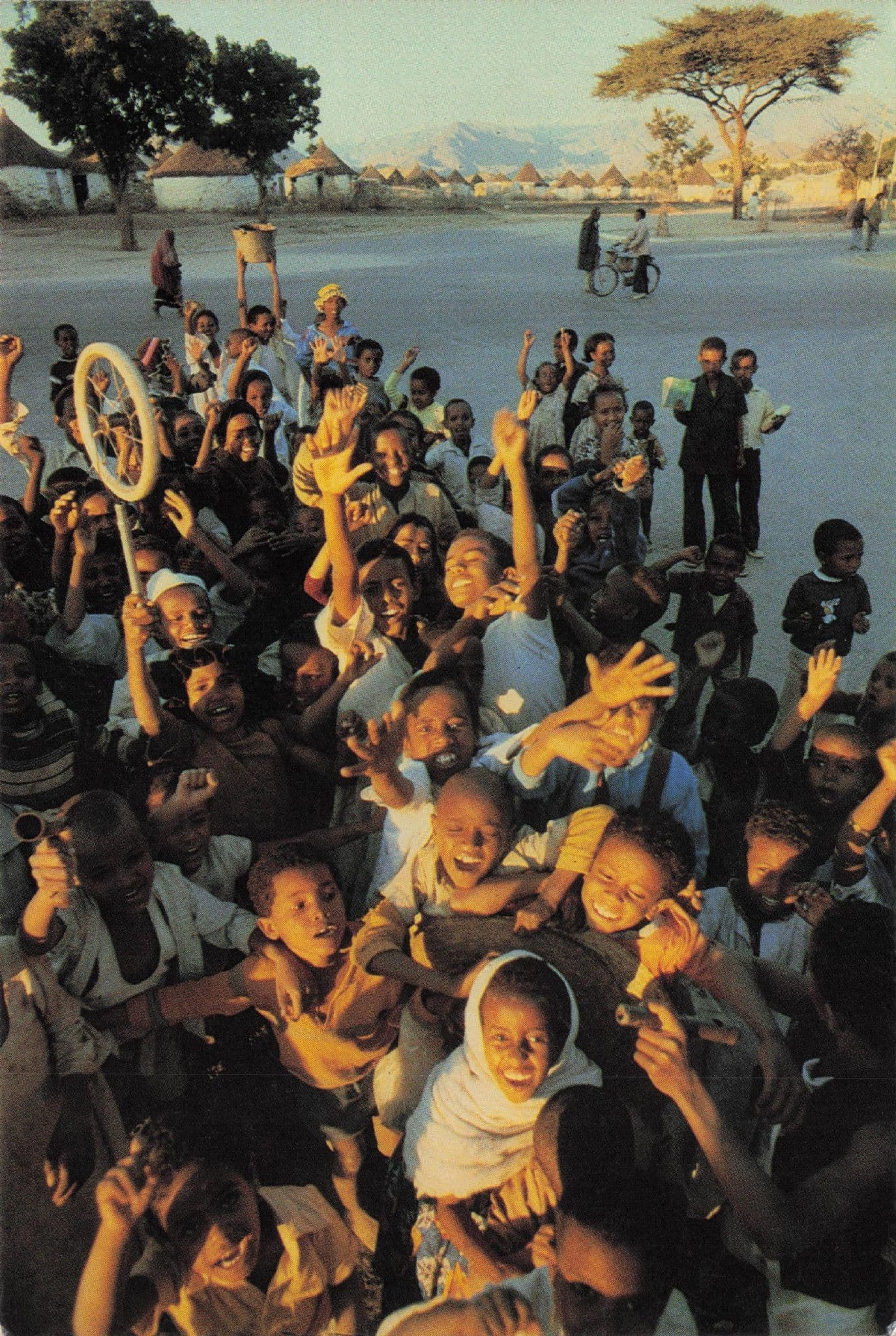 Schoolchildren at Keren Eritrea East Africa Postcard