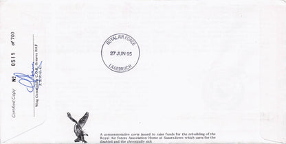 Science Fiction Time Travel UFO Military Squadrons Of The Royal Air Force Hand Signed FDC