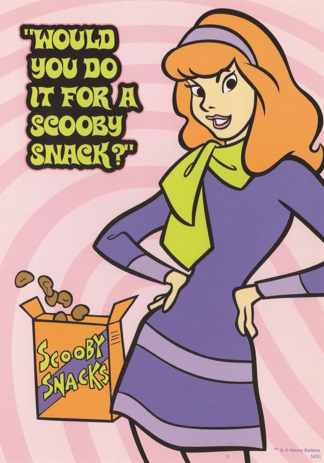 Scooby Snack Doo Daphne Rare Postcard