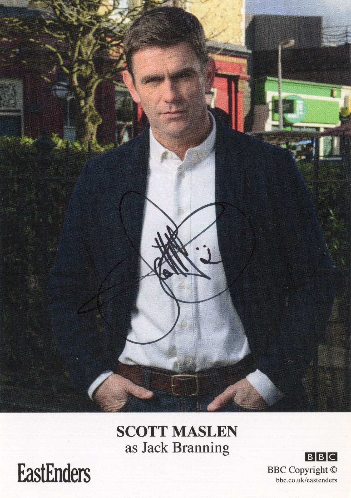 Scott Maslen as Jack Branning Eastenders Hand Signed Cast Card Photo