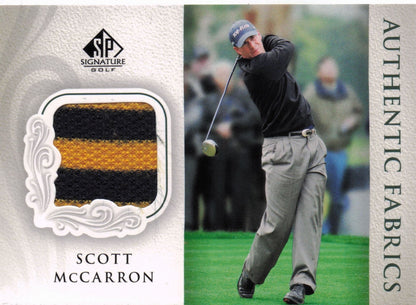 Scott McCarron Authentic Fabrics 2004 Upper Deck Real Golf Shirt Card