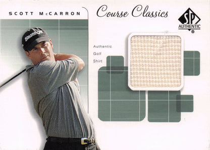 Scott McCarron Course Classics 2002 Authentic Worn PGA Tour Golf Shirt Card