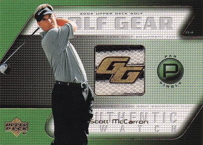 Scott McCarron Golf Gear Player Shirt Swatch Upper Deck Card