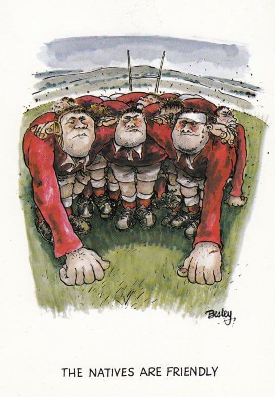 Scottish Greet Holiday Makers Scary Scotland Comic Humour Postcard