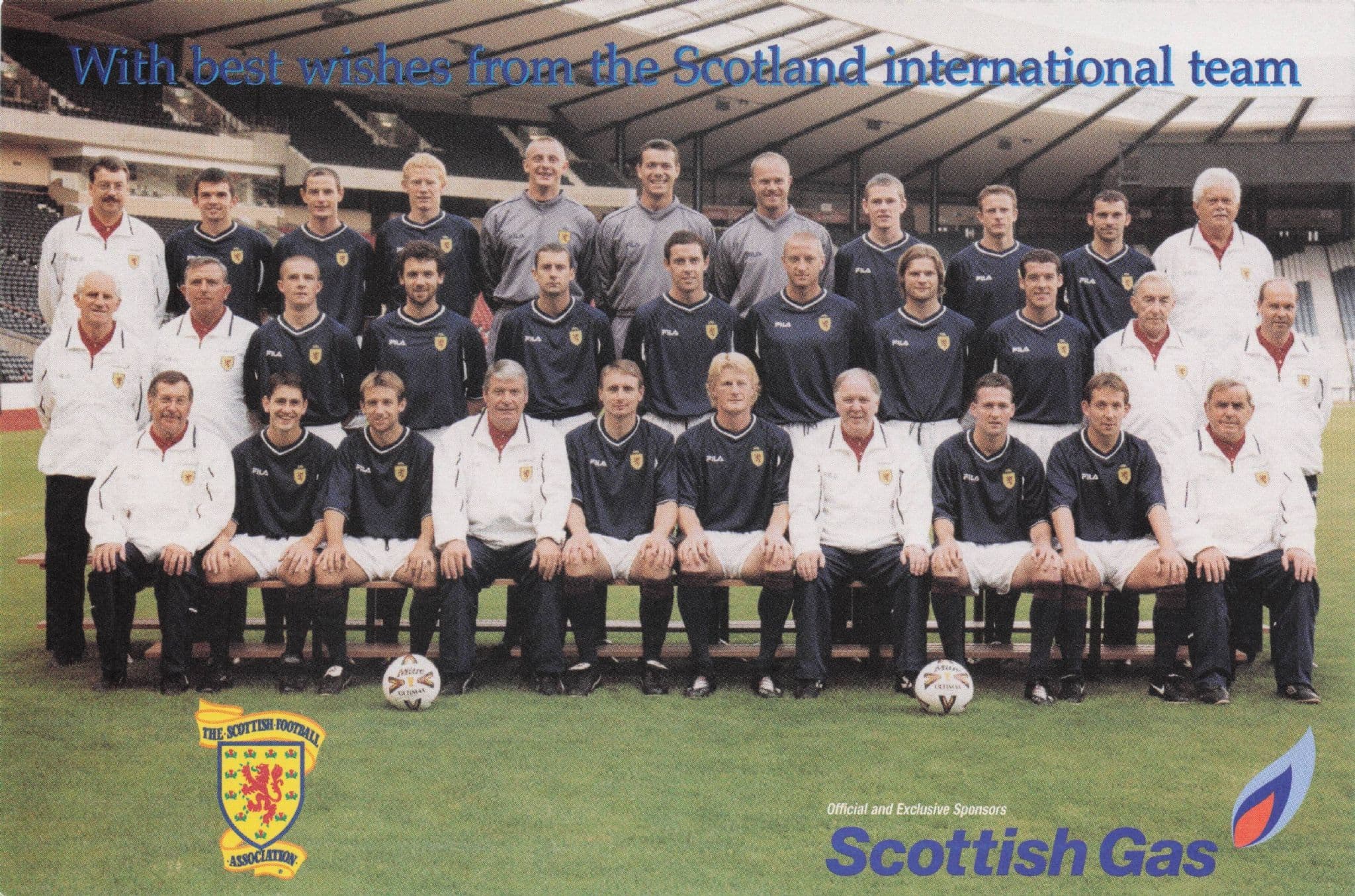 Scottish International Football Team Masseur Doctor Postcard