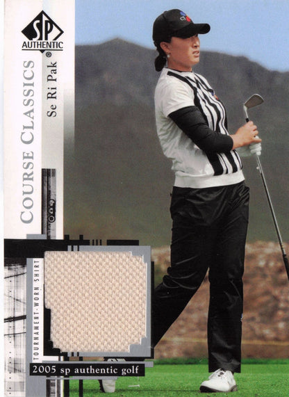 Se Ri Pak Course Classics 2005 Golf SP Upper Deck Worn Shirt Card