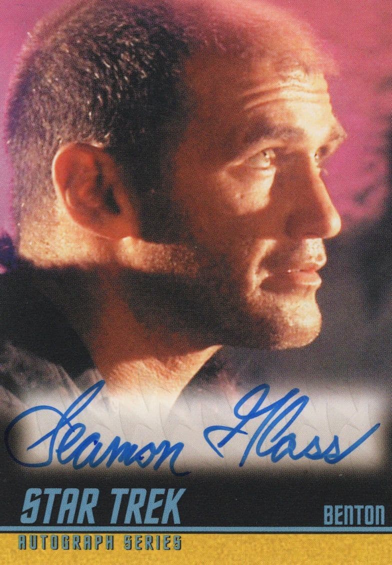 Seamon Glass Star Trek Original Series FIRST Episode Autograph Card