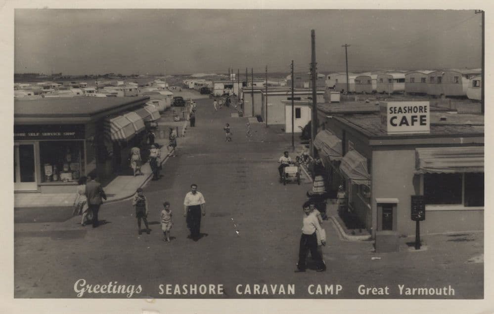 Seashore Caravan Camp Great Yarmouth Norfolk RPC Postcard