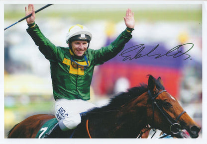 Seb Sanders Horse Race Jockey Ultimate 3x Hand Signed Autograph Bundle