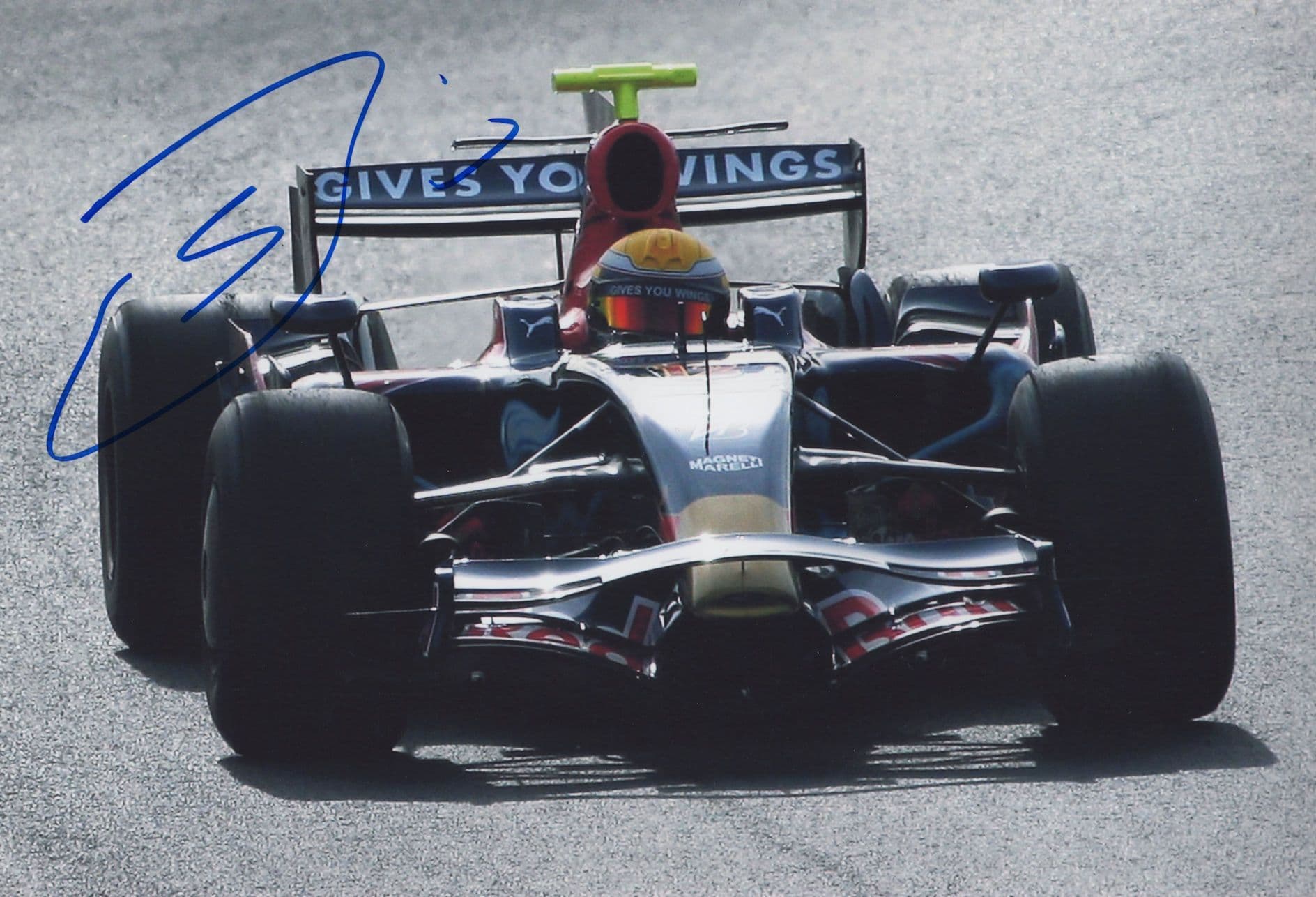 Sebastien Buemi GIANT 10x8 Formula 1 Motor Racing Hand Signed Photo
