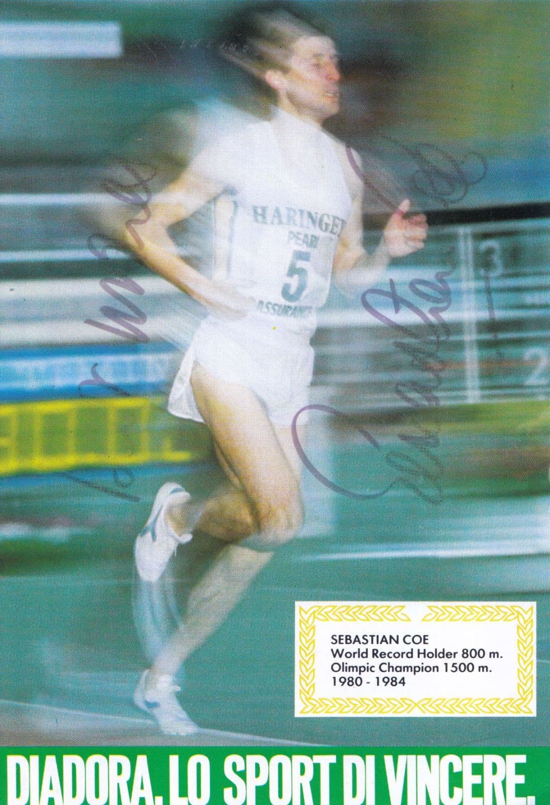 Sebastien Coe Hand Signed Photo