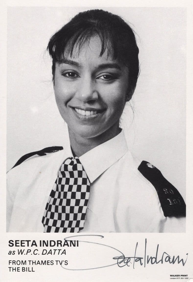 Seeta Indrani The Bill TV Show Hand Signed Cast Card