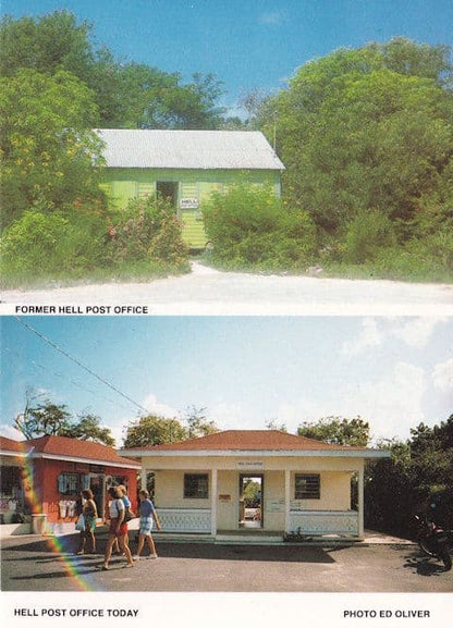 Sent From Former Hell Post Office & Today Grand Canyon Rainbow Frank Postcard