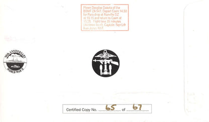 Sergeant Albert Collier Of WW2 Pegasus Bridge LTD TO 67 Hand Signed FDC