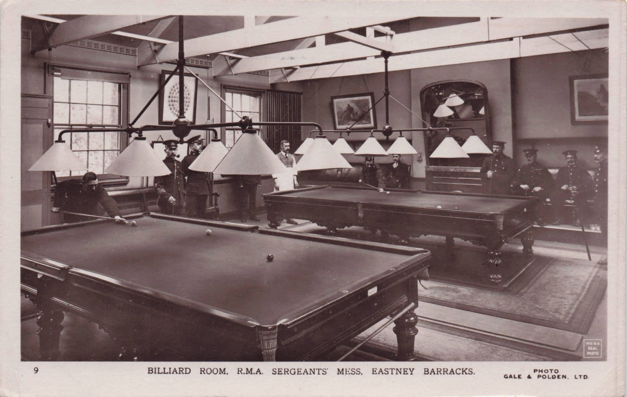 Sergeants Mess RMA Barracks Eastney Hampshire Gale & Polden Postcard