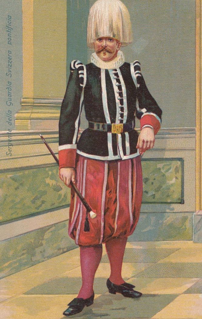 Sergente Della Guardia Svizzera Pontificia Italiy Military Uniform Army Postcard