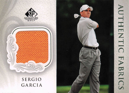 Sergio Garcia Authentic Fabrics 2004 Upper Deck Real Golf Shirt Card