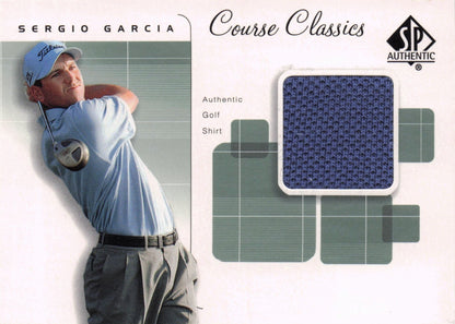 Sergio Garcia Course Classics 2002 Authentic Worn PGA Tour Golf Shirt Card