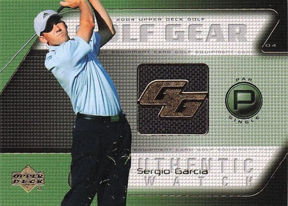Sergio Garcia Golf Gear Real Player Shirt Swatch Upper Deck Card