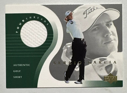 Sergio Garcia Original Worn Shirt Golf Tour Rare Limited Threads Card
