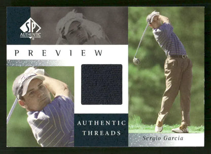 Sergio Garcia Upper Deck Worn Shirt Golf Tour Rare Limited Threads Card