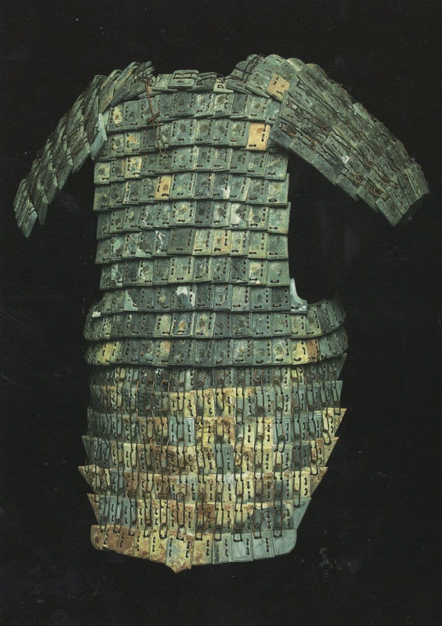 Set Of Chinese Stone Military Armour Terracotta Qin Dynasty Postcard